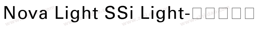Nova Light SSi Light字体转换